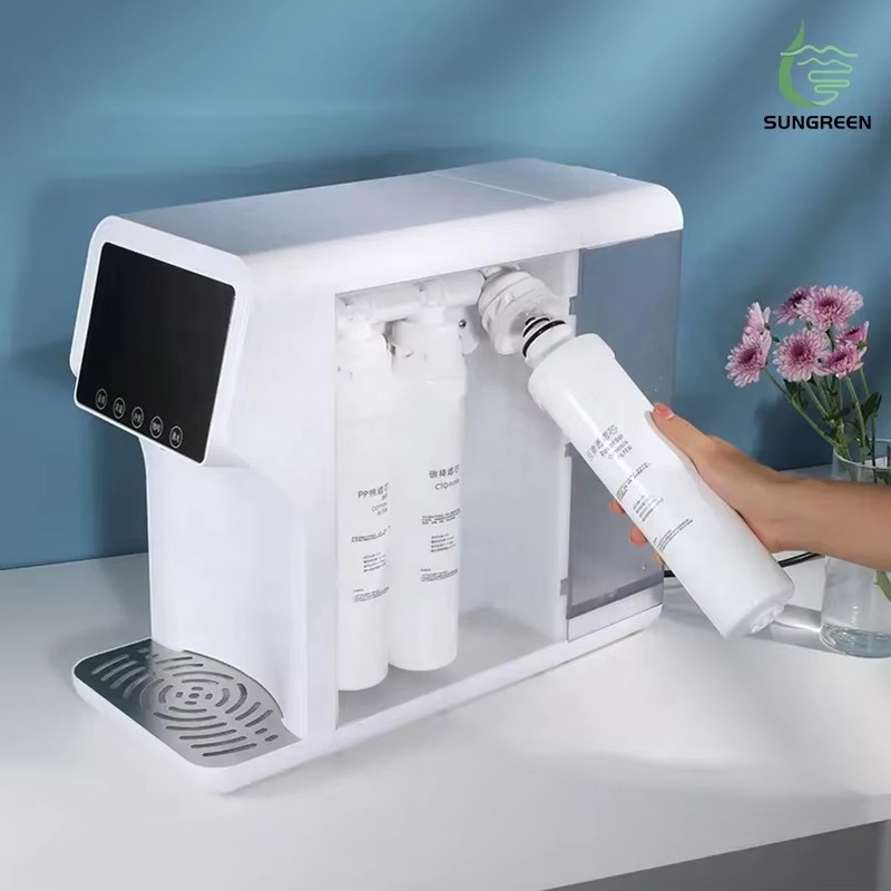 Hot Sale 75GPD TDS RO Water Purifier Instant Heating Free Installation Speed-Hot Desktop RO Water Dispenser for Household Hotel